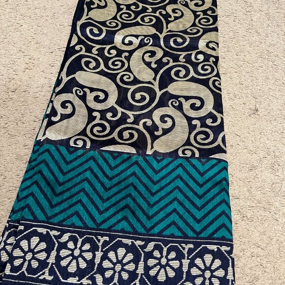 Indian Silk saree- Printed Bhagal puri silk saree. - Picture 2 of 10